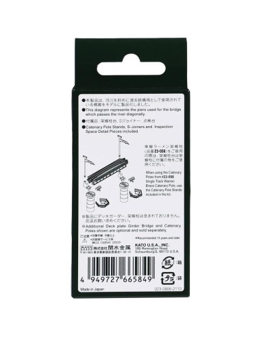 Conjunto de Pilotes Cónicos Kato 23-069 para Puente Vía Simple