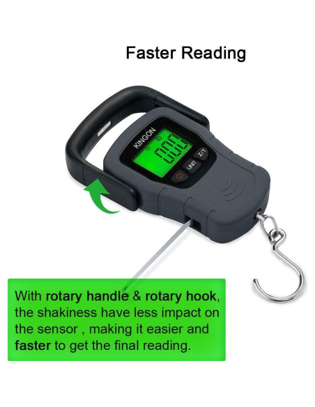 Báscula de Equipaje Digital KINGON 50kg con Pantalla Retroiluminada