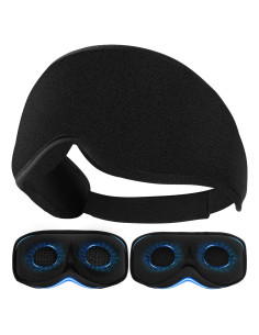 Máscara para dormir 3D AHUIARGY con copas removibles y blackout