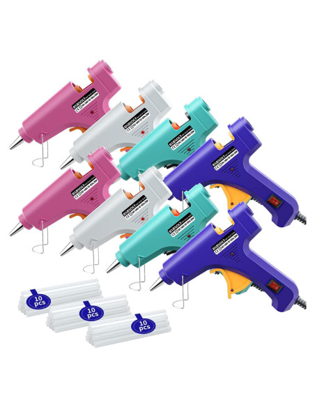 Juego de Mini Pistolas de Pegamento Caliente BXBXOLT 8 Piezas