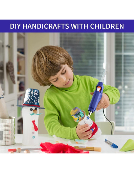 Juego de Mini Pistolas de Pegamento Caliente BXBXOLT 8 Piezas