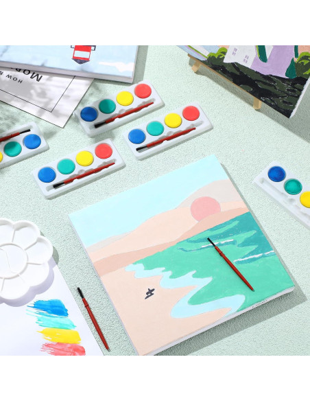 Set de Pintura Acuarela Mini Motipuns - 100 Unidades, 4 Colores