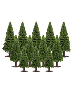 15 Mini Árboles de Cedro Ciieeo 6/8/10CM Decoración