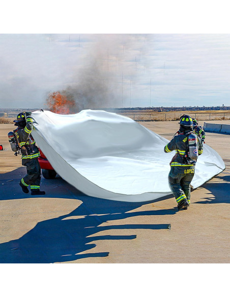 Manta de Emergencia contra Incendios Azazccm 4x6m Fibra de Vidrio