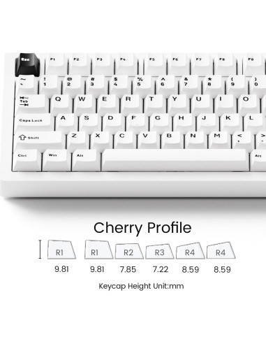 Teclado Mecánico MonsGeek M1 V5 75% Aluminio RGB 8000mAh