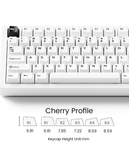 Teclado Mecánico MonsGeek M1 V5 75% Aluminio RGB 8000mAh