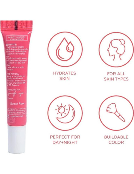Rubor Líquido Hidratante Purlisse Rosa Dulce 10 ml Rubor Líquido Hidratante Purlisse Rosa Dulce 10 ml