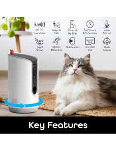 Dispensador de golosinas Geeni con cámara 2K HD y WiFi 2