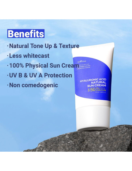 Protector Solar ISNTREE SPF50 PA++++ 50ml con Ácido Hialurónico Protector Solar ISNTREE SPF50 PA++++ 50ml con Ácido Hialurónico