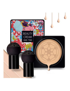 Base de Maquillaje CC Cream NUIBO Natural con 2 Esponjas