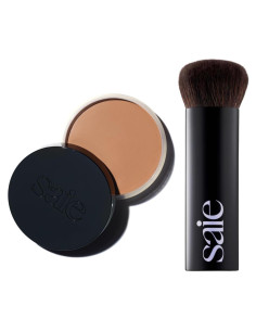 Pincel de Maquillaje Saie + Crema Bronceadora Sun Melt 28.35 g