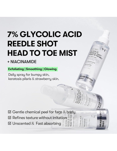 Spray Exfoliante VT COSMETICS 7% Ácido Glicólico 120ml