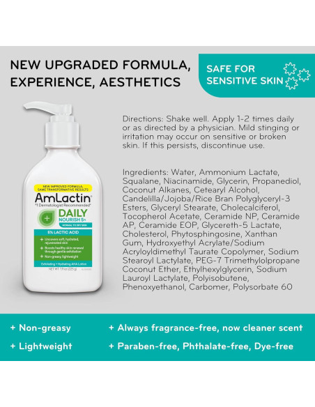 Loción Corporal AmLactin 5% Ácido Láctico 221.8 g Hidratante