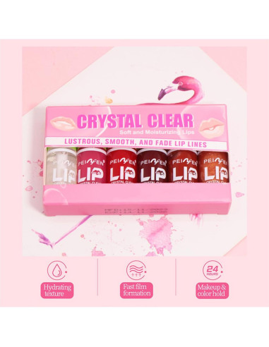 Aceite Labial Hidratante 6 Colores SHENZHEN NIYASI 49.61g