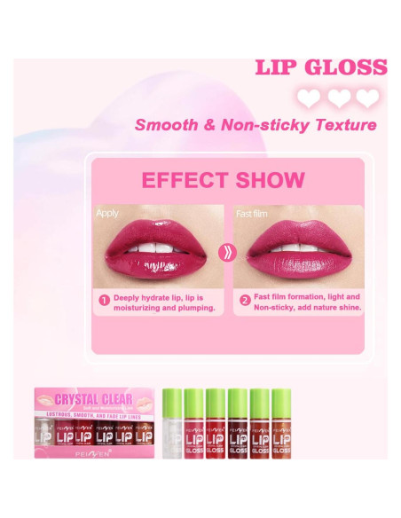 Aceite Labial Hidratante 6 Colores SHENZHEN NIYASI 49.61g