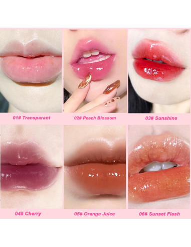 Aceite Labial Hidratante 6 Colores SHENZHEN NIYASI 49.61g