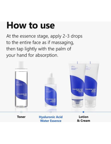 Esencia de Agua ISNTREE Ácido Hialurónico 50ml Hidratante