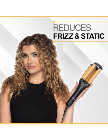 Plancha de Rizar Cerámica CHI CA1189A, Ondas y Rizos Sin Frizz