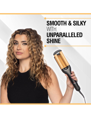 Plancha de Rizar Cerámica CHI CA1189A, Ondas y Rizos Sin Frizz