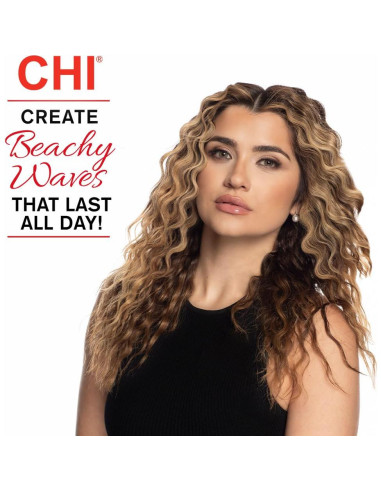 Plancha de Rizar Cerámica CHI CA1189A, Ondas y Rizos Sin Frizz