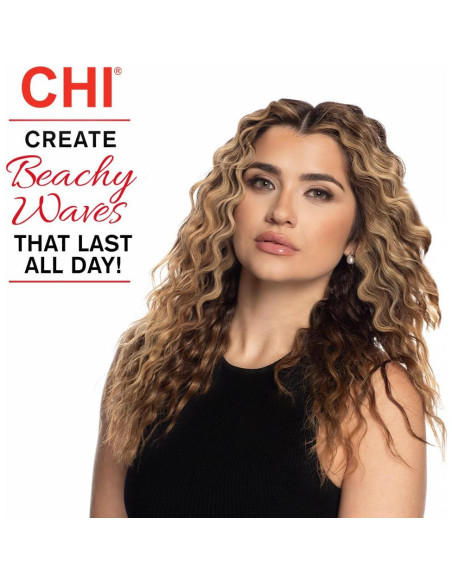 Plancha de Rizar Cerámica CHI CA1189A, Ondas y Rizos Sin Frizz