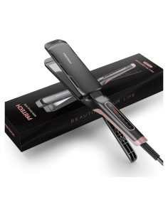 Plancha de Pelo Profesional PRITECH 4.5x12 cm Titanio 5 Temperaturas