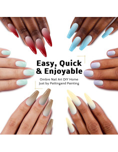 Gel de Uñas Karroy Ombre Gradiente 16 Colores, Curado UV/LED 2