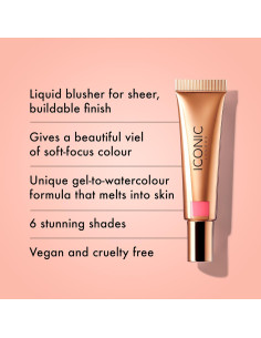 Rubor Líquido en Crema ICONIC LONDON 12.42 ml Rosa Brillante 2