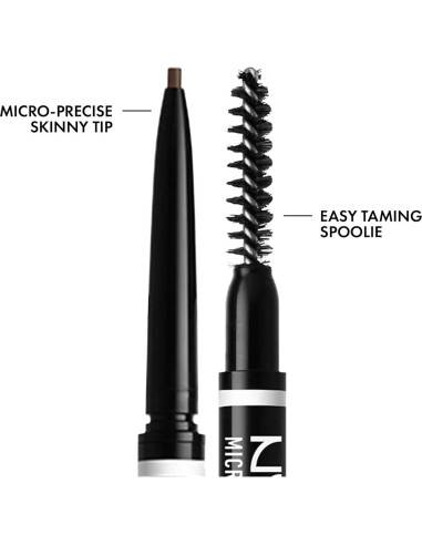 Lápiz de Cejas Micro NYX - Castaño + Delineador Epic Ink - Negro