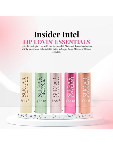 Set de Regalo Bálsamos Labiales Color y Cuidado 4 Piezas