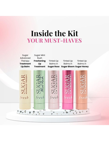 Set de Regalo Bálsamos Labiales Color y Cuidado 4 Piezas