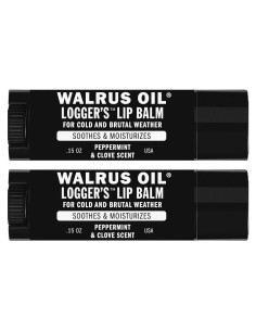 Bálsamo Labial Vegano Walrus Oil Logger's - Paquete de 2