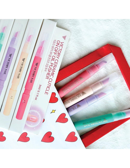 Empujador de Cutículas de Cerámica Victory Nail Rosa