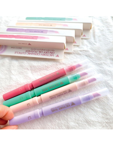 Empujador de Cutículas de Cerámica Victory Nail Rosa