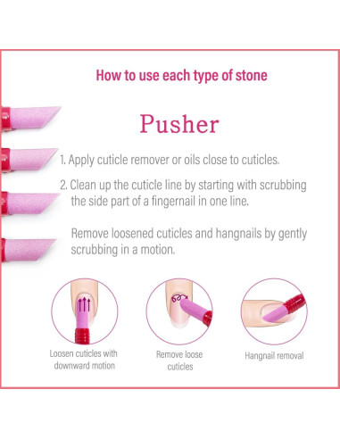 Empujador de Cutículas de Cerámica Victory Nail Rosa