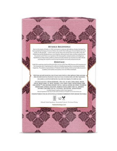 Bolas de Baño Nubian Heritage Patchouli y Buriti 6 Unidades 45 g