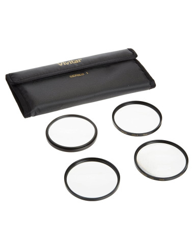 Conjunto de Filtros Macro Vivitar Series 1 +1 +2 +4 +10 72mm