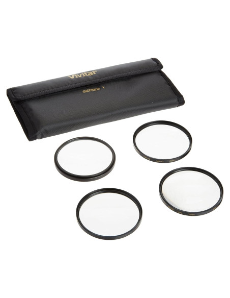 Conjunto de Filtros Macro Vivitar Series 1 +1 +2 +4 +10 72mm
