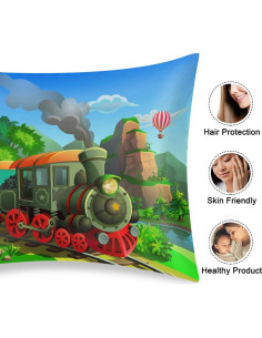 Funda de Almohada de Satén GzLeyigou Colorido 76.2x50.8 cm 2