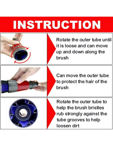 Accesorios de Aspiradora Dyson V7 V8 V10 V11 V15 - Kit de Cepillos Accesorios de Aspiradora Dyson V7 V8 V10 V11 V15 - Kit de Cepillos
