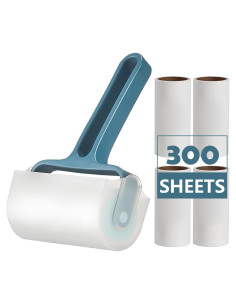 Rodillo de Pelusa Rgqphantom 300 Hojas para Mascotas Azul