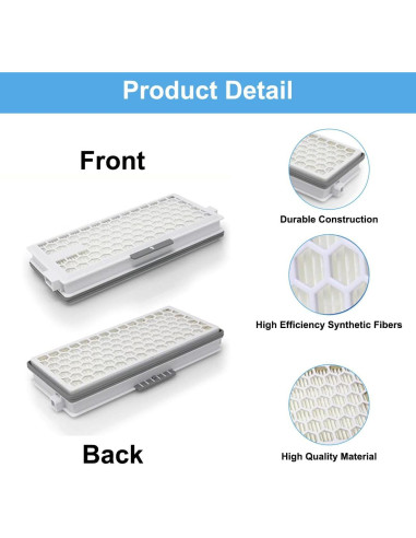 Paquete de 3 Filtros HEPA Alrens SF-HA 50 para Aspiradoras Miele