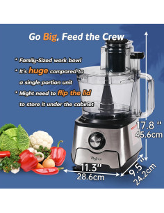 Procesador de Alimentos MAGICCOS 14 Tazas con Cajón y 7 Velocidades 2