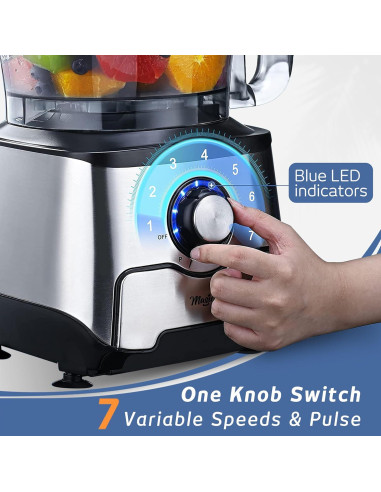 Procesador de Alimentos MAGICCOS 14 Tazas con Cajón y 7 Velocidades