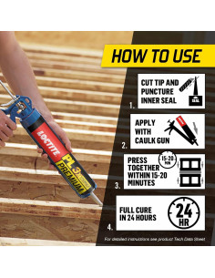 Adhesivo de Construcción Loctite PL Premium 283.5 ml Poliuretano 2