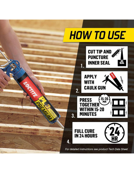 Adhesivo de Construcción Loctite PL Premium 283.5 ml Poliuretano