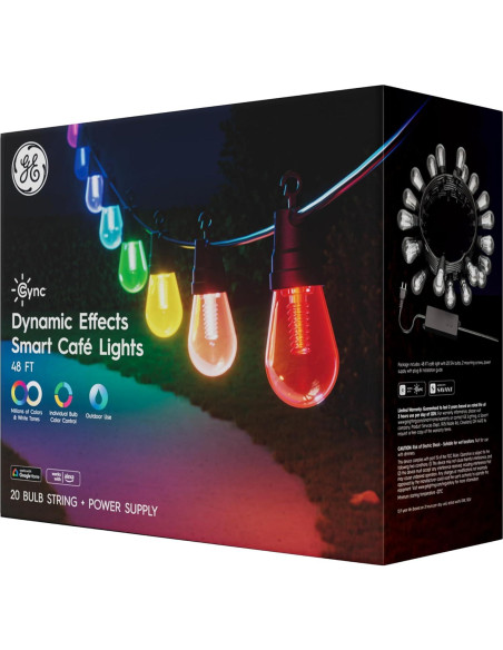 Luces de Cadena Inteligentes Cync GE 14.63m Multicolor IP65