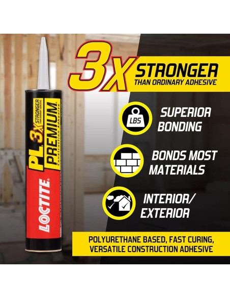Adhesivo de Construcción Loctite PL Premium 283.5 ml Poliuretano