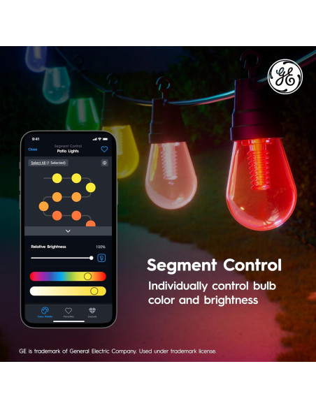 Luces de Cadena Inteligentes Cync GE 14.63m Multicolor IP65