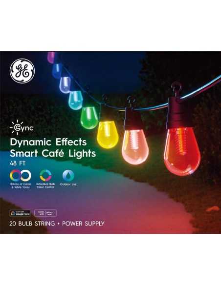 Luces de Cadena Inteligentes Cync GE 14.63m Multicolor IP65